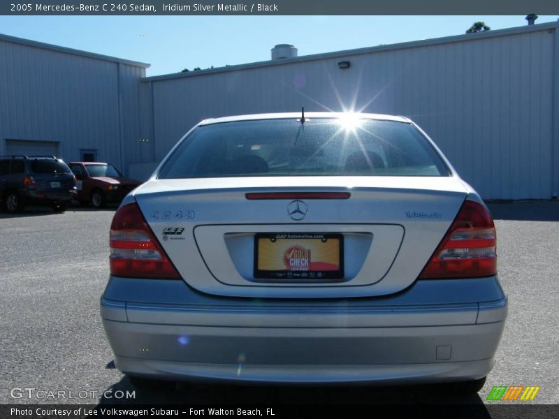 Iridium Silver Metallic / Black 2005 Mercedes-Benz C 240 Sedan