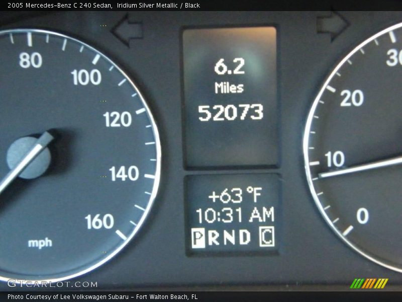 Iridium Silver Metallic / Black 2005 Mercedes-Benz C 240 Sedan