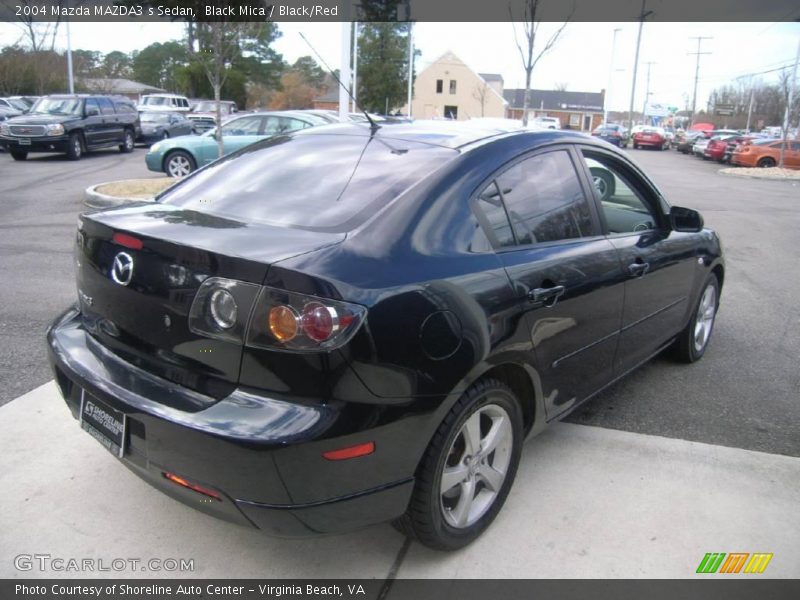 Black Mica / Black/Red 2004 Mazda MAZDA3 s Sedan