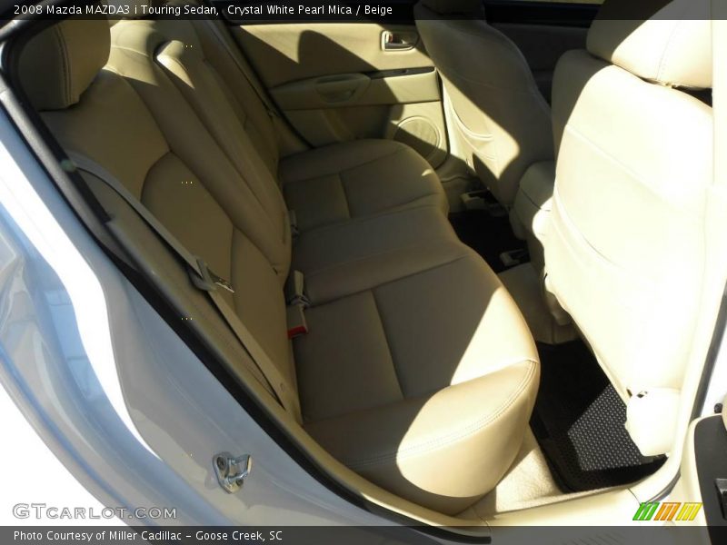 Crystal White Pearl Mica / Beige 2008 Mazda MAZDA3 i Touring Sedan