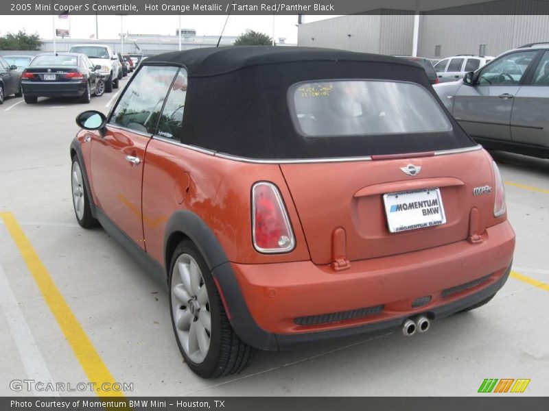 Hot Orange Metallic / Tartan Red/Panther Black 2005 Mini Cooper S Convertible