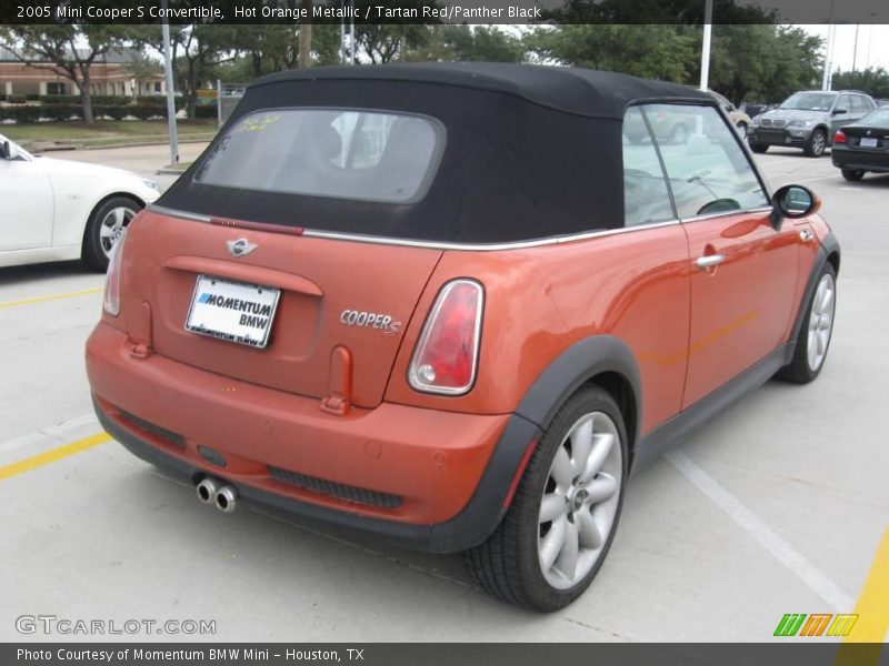 Hot Orange Metallic / Tartan Red/Panther Black 2005 Mini Cooper S Convertible