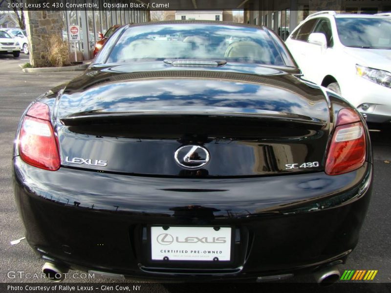 Obsidian Black / Camel 2008 Lexus SC 430 Convertible