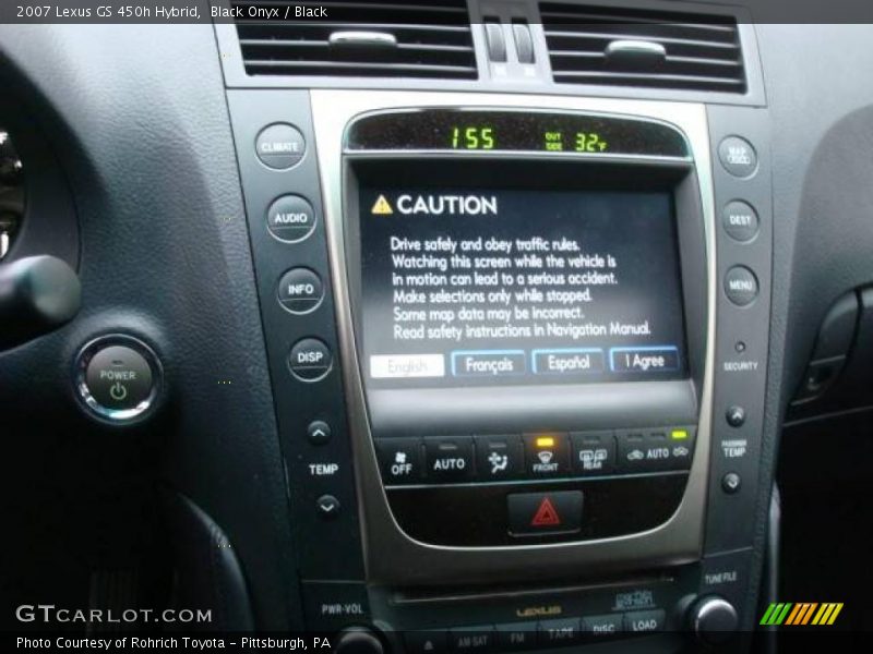 Black Onyx / Black 2007 Lexus GS 450h Hybrid