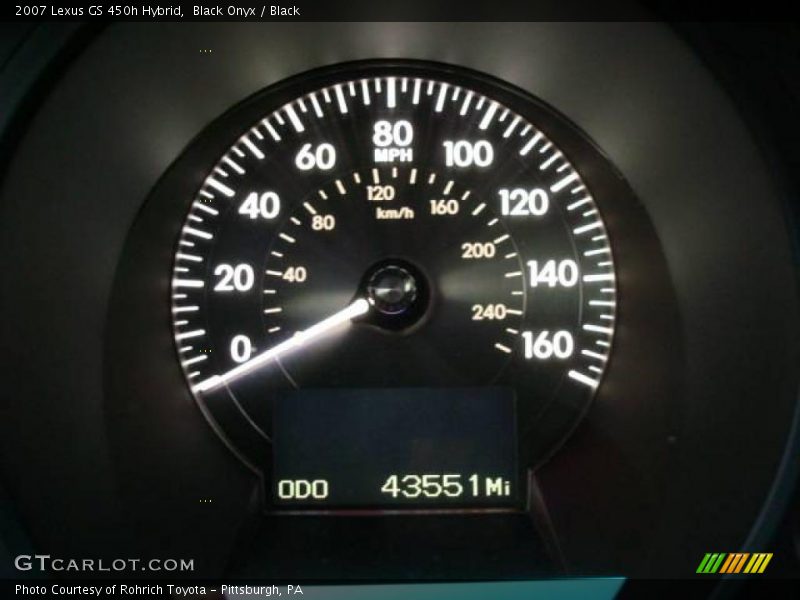 Black Onyx / Black 2007 Lexus GS 450h Hybrid