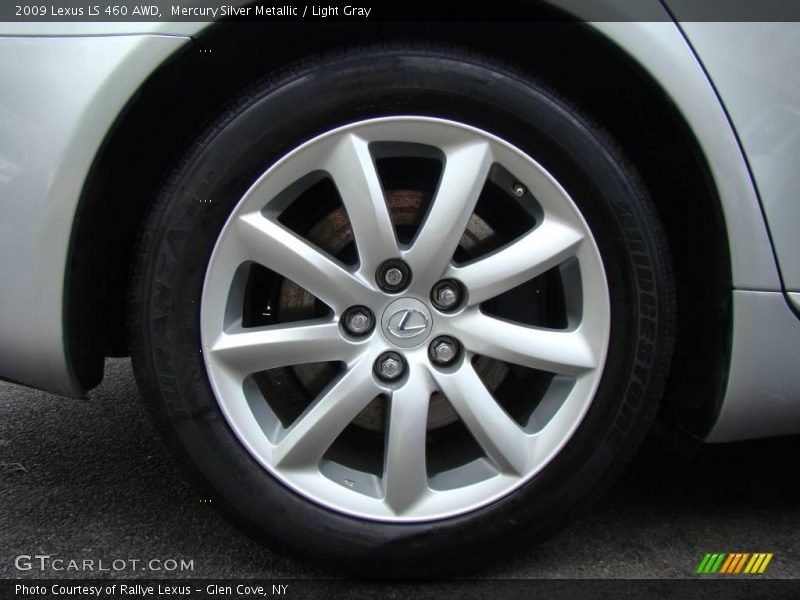 Mercury Silver Metallic / Light Gray 2009 Lexus LS 460 AWD