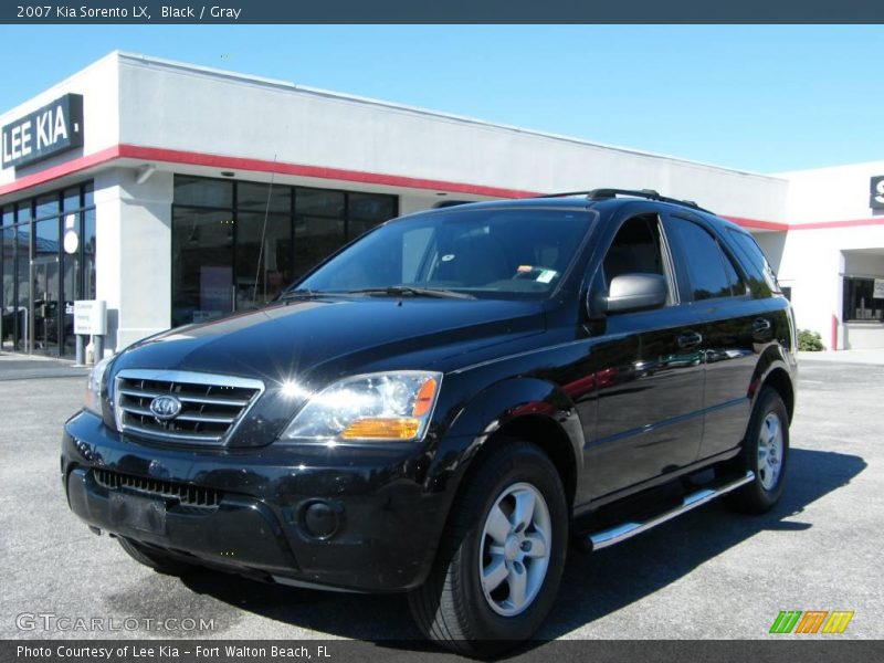Black / Gray 2007 Kia Sorento LX
