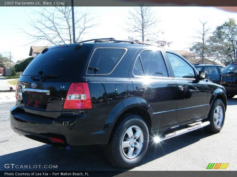 Black / Gray 2007 Kia Sorento LX