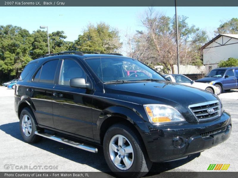Black / Gray 2007 Kia Sorento LX