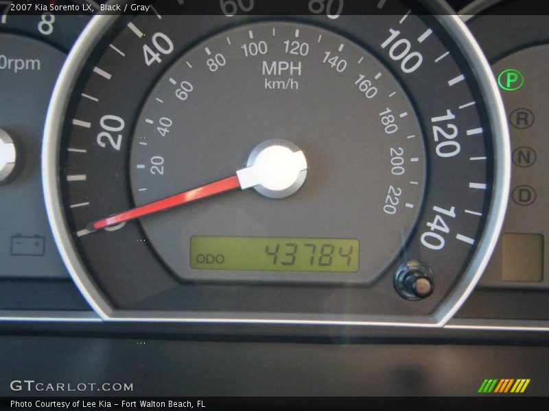 Black / Gray 2007 Kia Sorento LX
