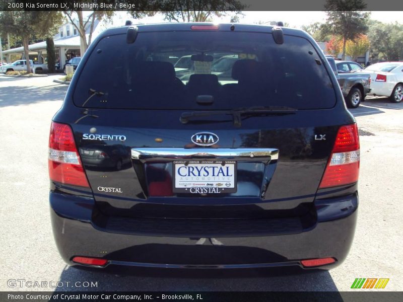 Midnight Blue / Beige 2008 Kia Sorento LX