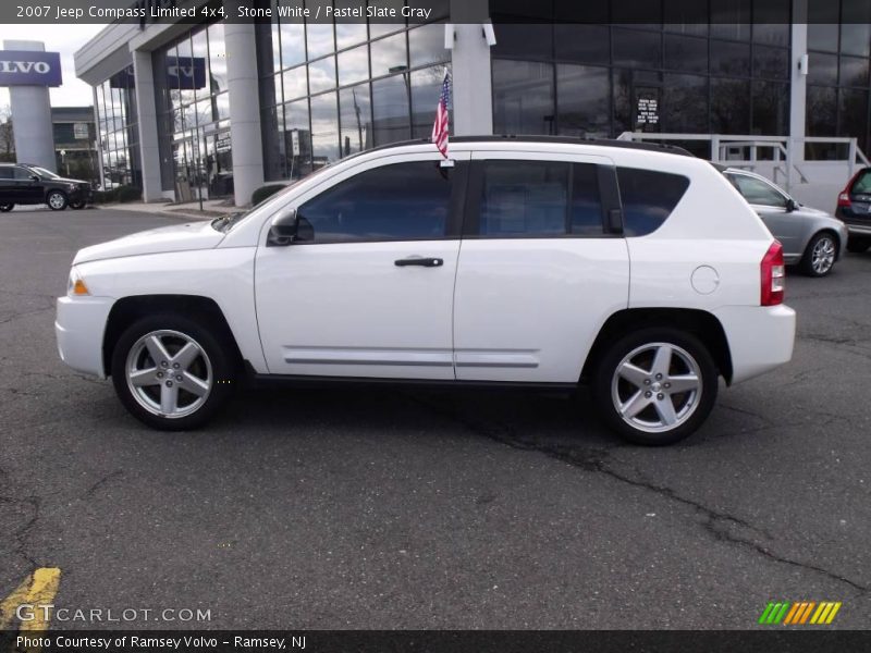 Stone White / Pastel Slate Gray 2007 Jeep Compass Limited 4x4