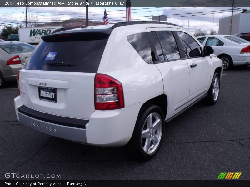 Stone White / Pastel Slate Gray 2007 Jeep Compass Limited 4x4