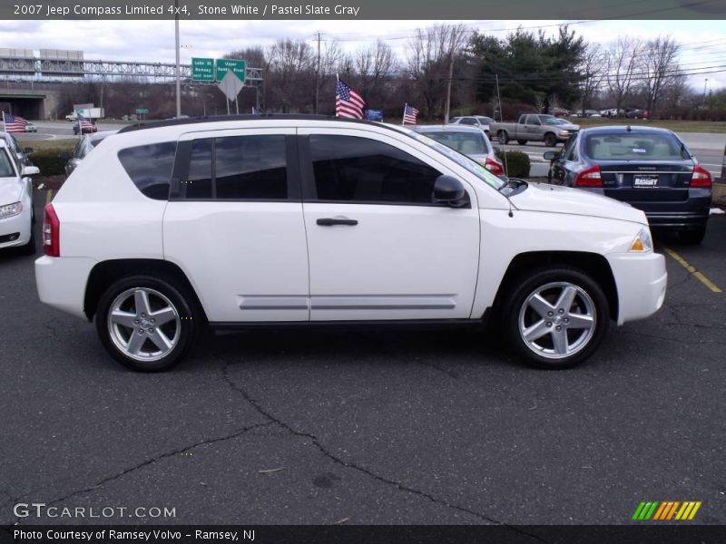 Stone White / Pastel Slate Gray 2007 Jeep Compass Limited 4x4