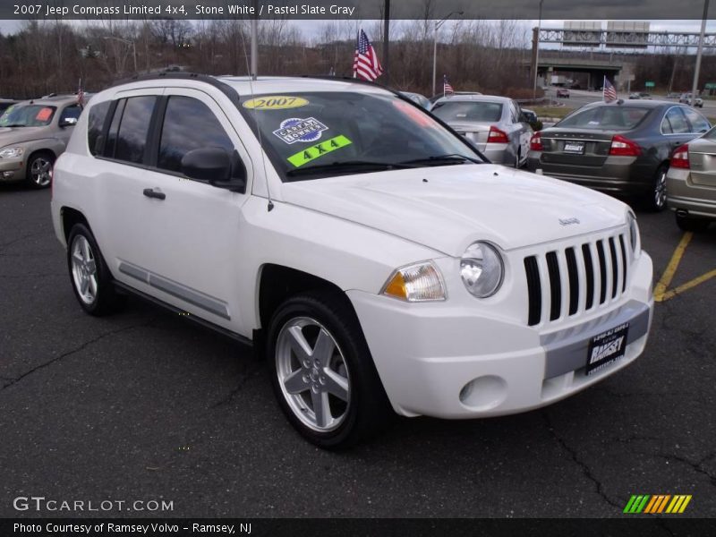 Stone White / Pastel Slate Gray 2007 Jeep Compass Limited 4x4