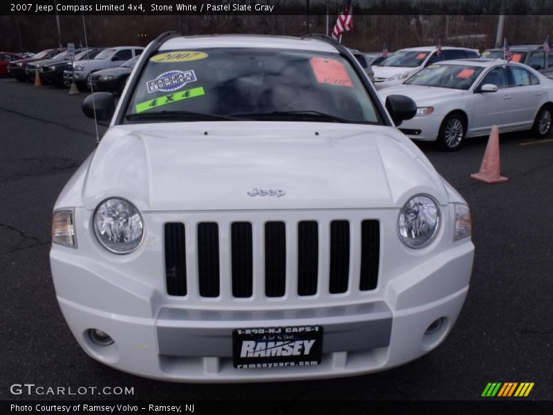 Stone White / Pastel Slate Gray 2007 Jeep Compass Limited 4x4