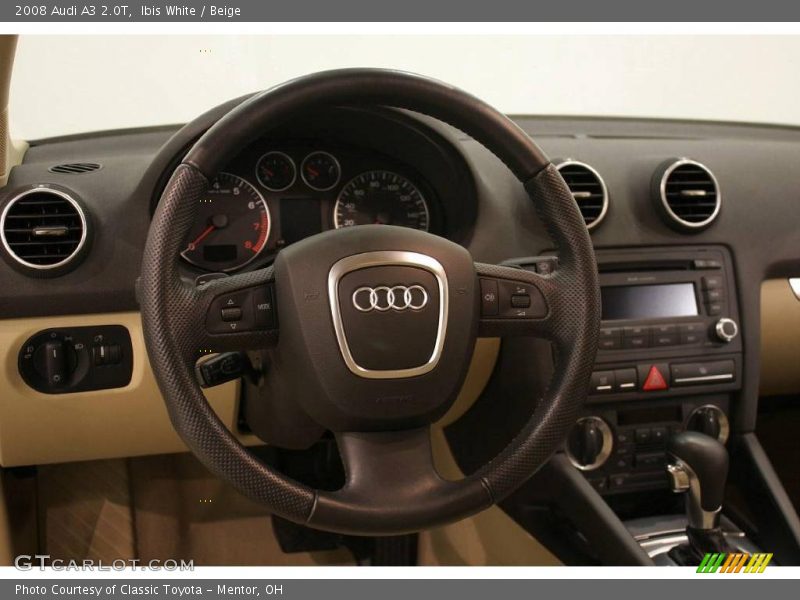 Ibis White / Beige 2008 Audi A3 2.0T