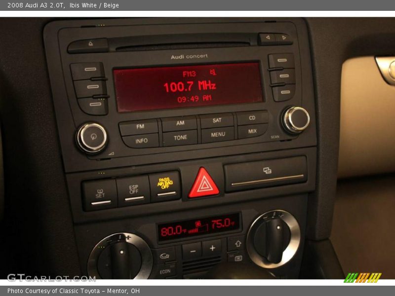 Ibis White / Beige 2008 Audi A3 2.0T
