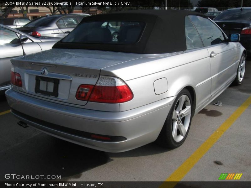 Titanium Silver Metallic / Grey 2004 BMW 3 Series 325i Convertible