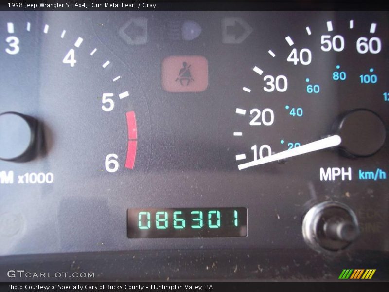 Gun Metal Pearl / Gray 1998 Jeep Wrangler SE 4x4