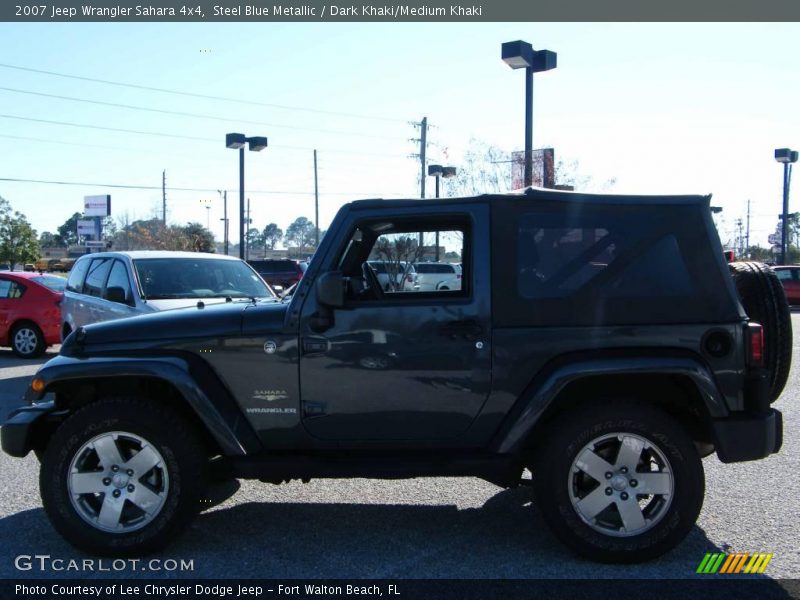 Steel Blue Metallic / Dark Khaki/Medium Khaki 2007 Jeep Wrangler Sahara 4x4