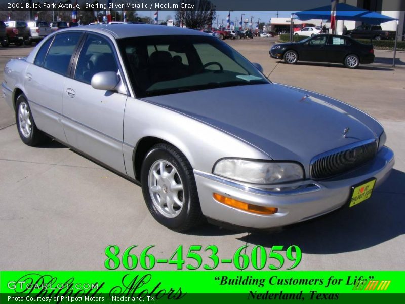 Sterling Silver Metallic / Medium Gray 2001 Buick Park Avenue