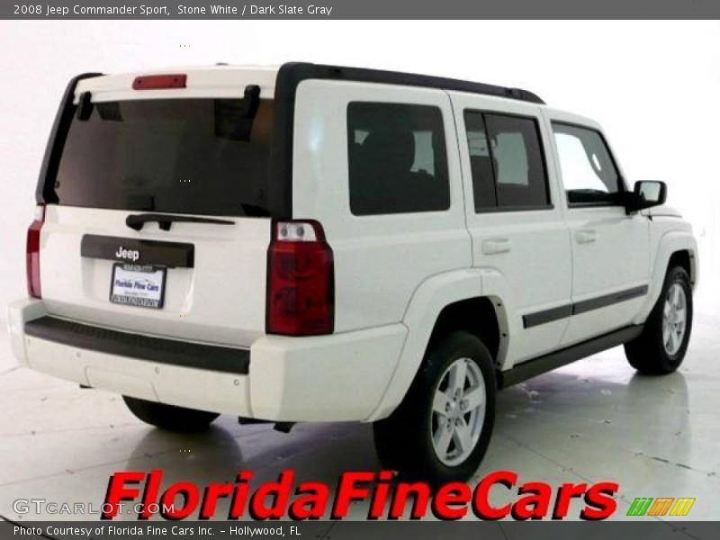 Stone White / Dark Slate Gray 2008 Jeep Commander Sport