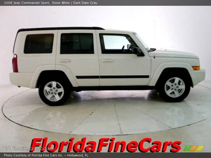 Stone White / Dark Slate Gray 2008 Jeep Commander Sport
