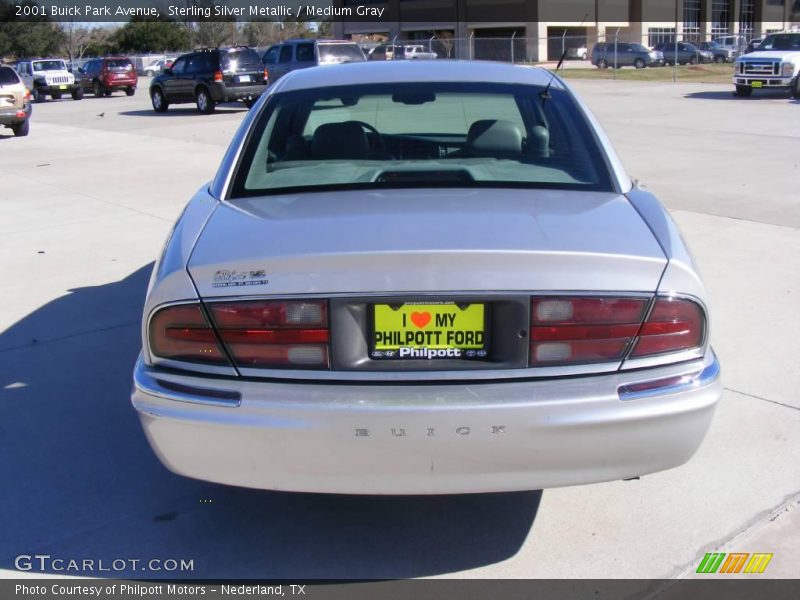 Sterling Silver Metallic / Medium Gray 2001 Buick Park Avenue