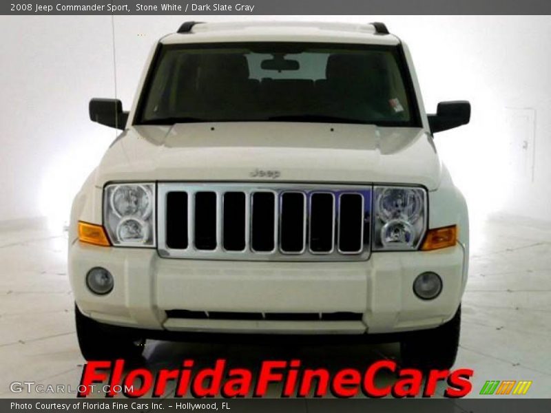 Stone White / Dark Slate Gray 2008 Jeep Commander Sport