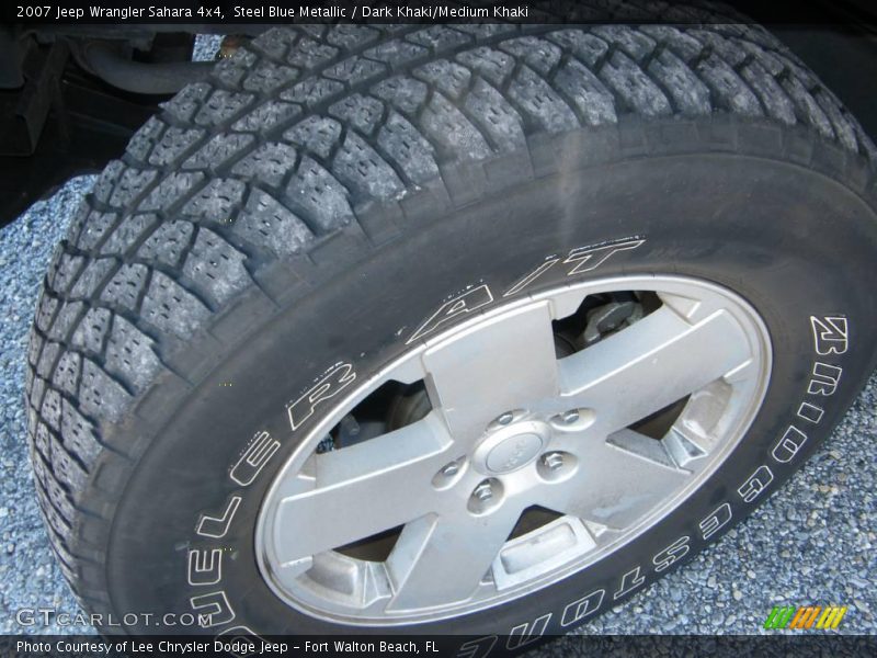 Steel Blue Metallic / Dark Khaki/Medium Khaki 2007 Jeep Wrangler Sahara 4x4