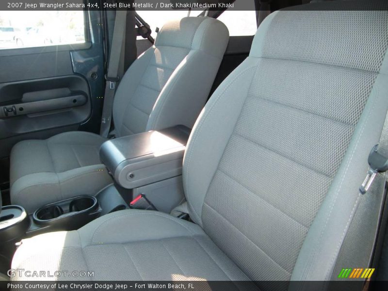 Steel Blue Metallic / Dark Khaki/Medium Khaki 2007 Jeep Wrangler Sahara 4x4