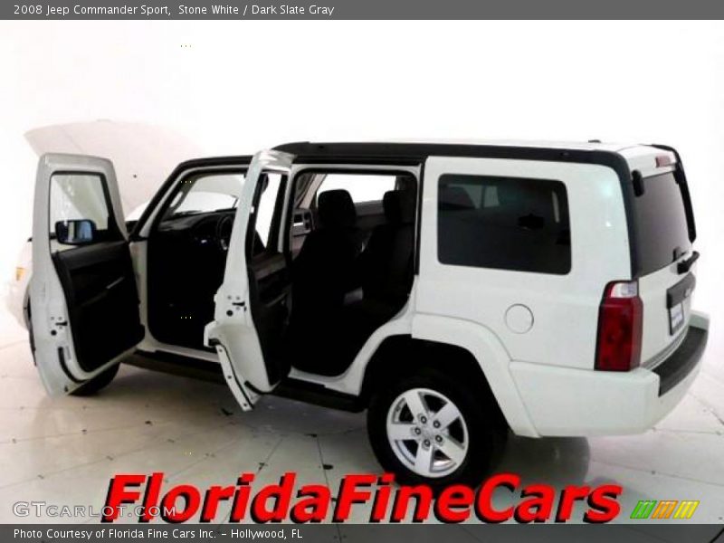 Stone White / Dark Slate Gray 2008 Jeep Commander Sport