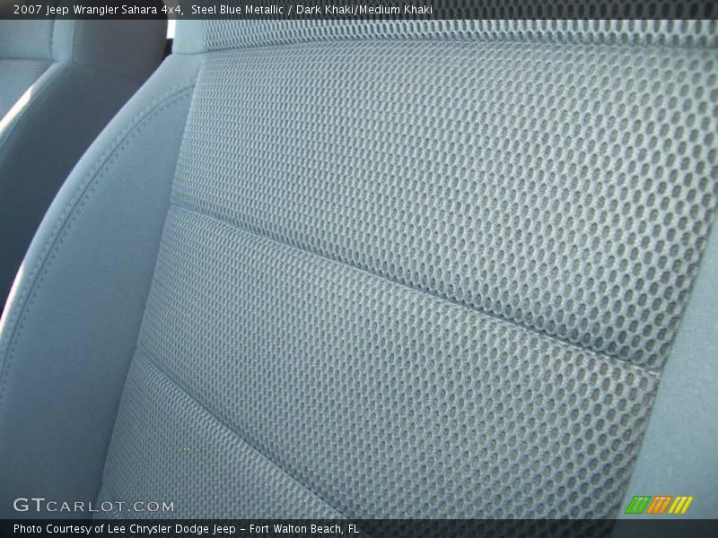 Steel Blue Metallic / Dark Khaki/Medium Khaki 2007 Jeep Wrangler Sahara 4x4