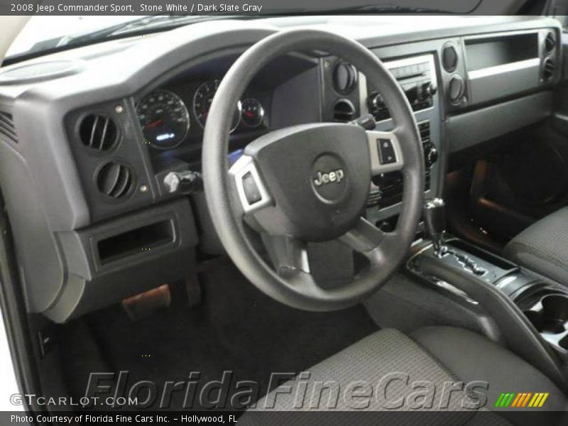 Stone White / Dark Slate Gray 2008 Jeep Commander Sport