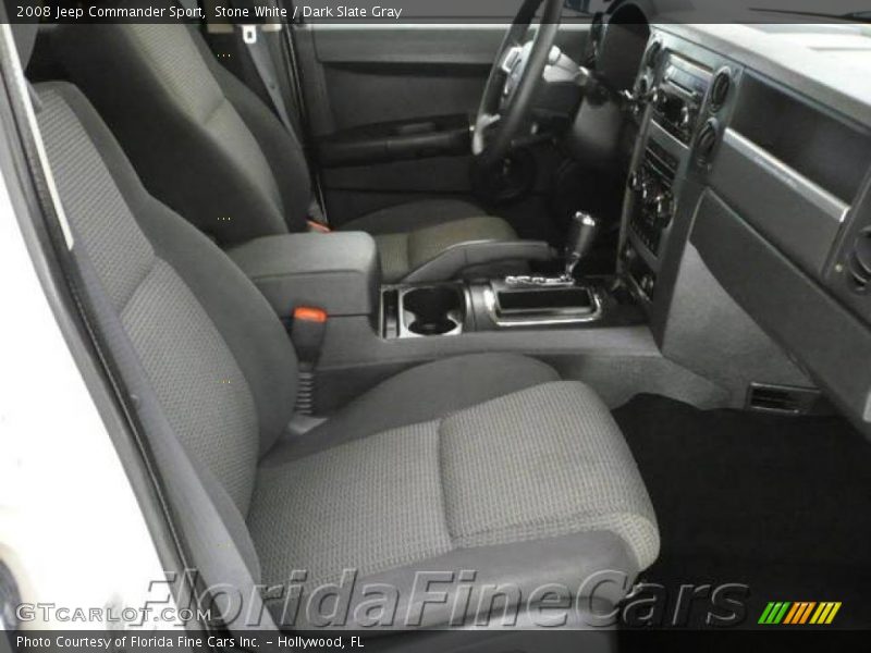 Stone White / Dark Slate Gray 2008 Jeep Commander Sport