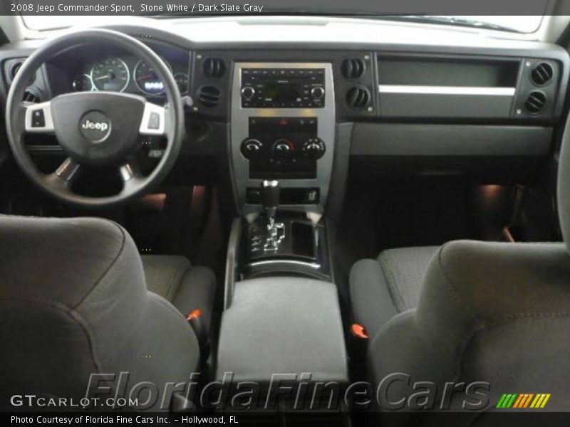 Stone White / Dark Slate Gray 2008 Jeep Commander Sport