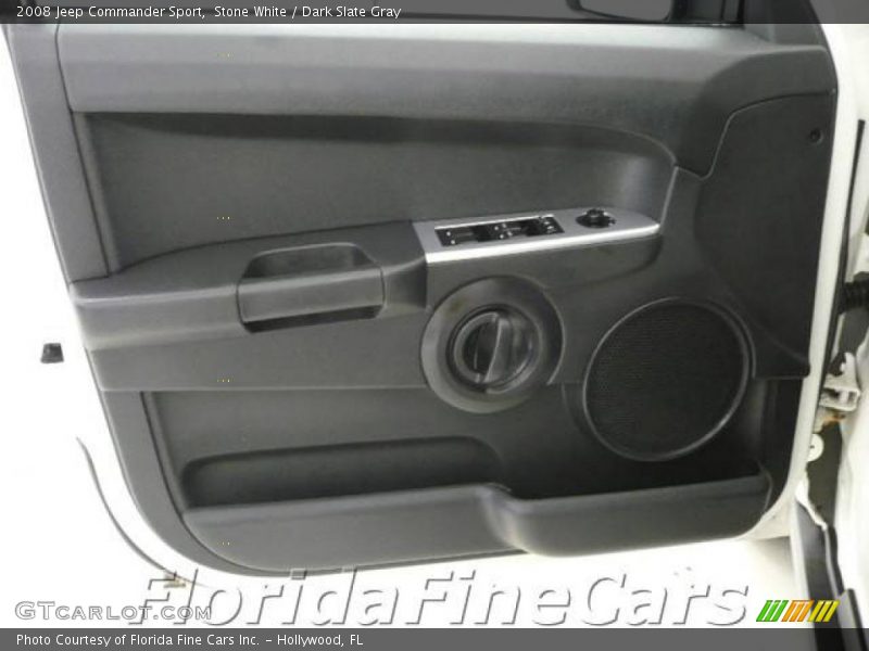 Stone White / Dark Slate Gray 2008 Jeep Commander Sport