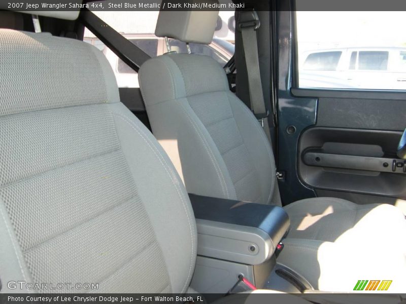 Steel Blue Metallic / Dark Khaki/Medium Khaki 2007 Jeep Wrangler Sahara 4x4