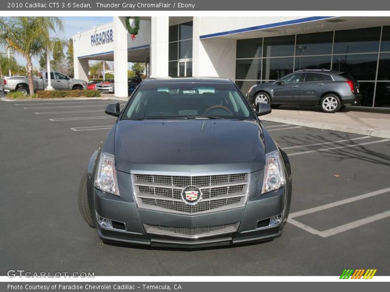 Thunder Gray ChromaFlair / Ebony 2010 Cadillac CTS 3.6 Sedan