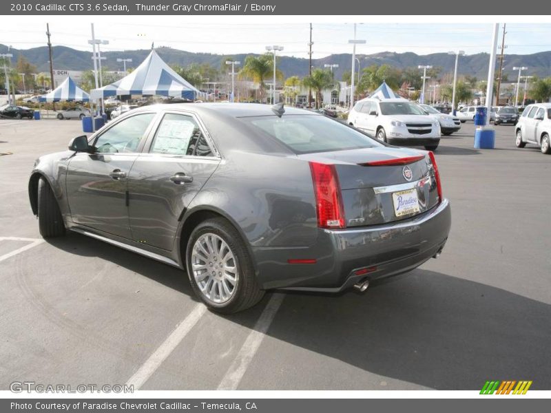 Thunder Gray ChromaFlair / Ebony 2010 Cadillac CTS 3.6 Sedan