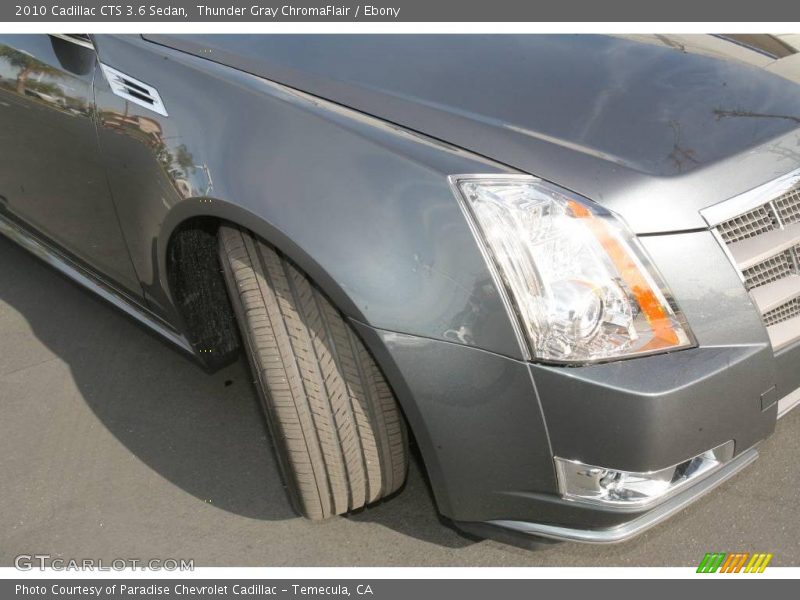 Thunder Gray ChromaFlair / Ebony 2010 Cadillac CTS 3.6 Sedan