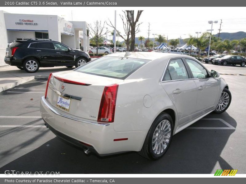 Vanilla Latte / Cashmere/Cocoa 2010 Cadillac CTS 3.6 Sedan