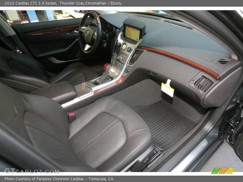 Thunder Gray ChromaFlair / Ebony 2010 Cadillac CTS 3.6 Sedan