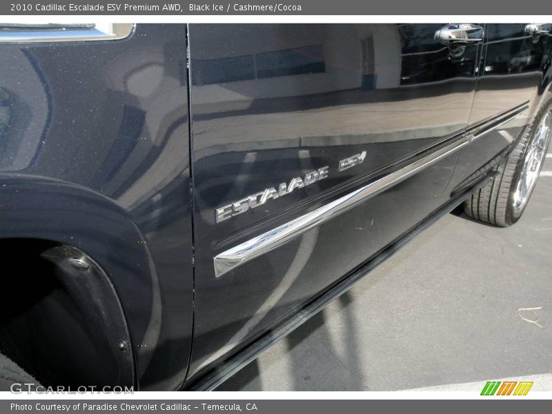 Black Ice / Cashmere/Cocoa 2010 Cadillac Escalade ESV Premium AWD