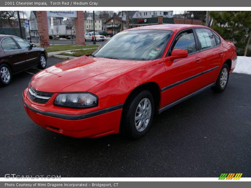 Torch Red / Medium Gray 2001 Chevrolet Impala