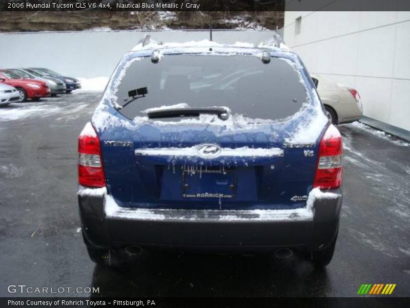 Nautical Blue Metallic / Gray 2006 Hyundai Tucson GLS V6 4x4