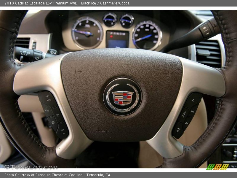 Black Ice / Cashmere/Cocoa 2010 Cadillac Escalade ESV Premium AWD