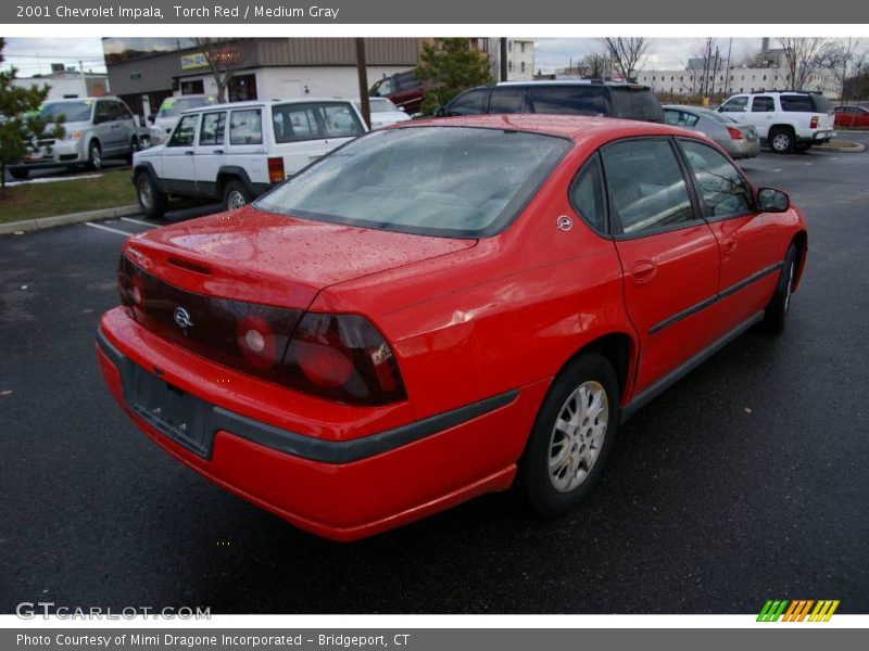 Torch Red / Medium Gray 2001 Chevrolet Impala