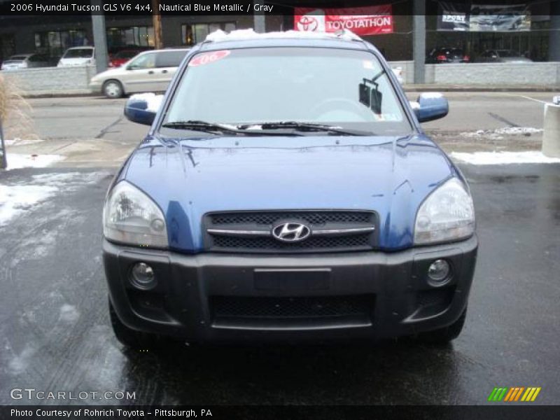 Nautical Blue Metallic / Gray 2006 Hyundai Tucson GLS V6 4x4